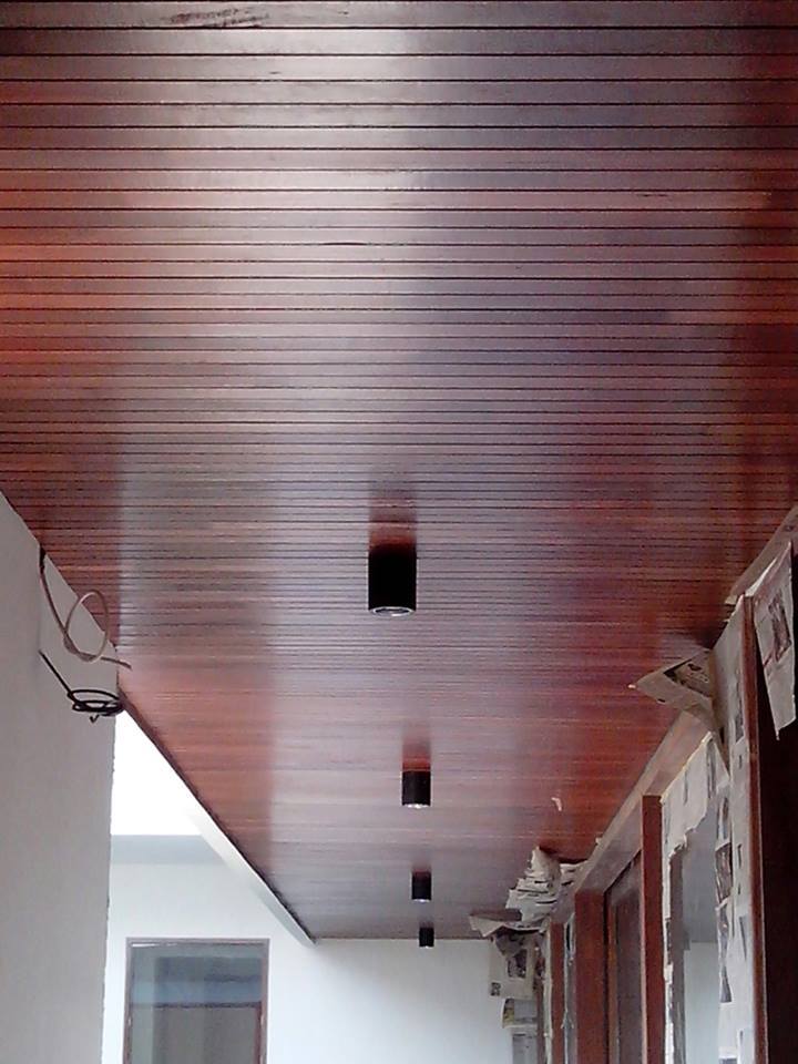 Portofolio Project Pemasangan Lantai Kayu Asia 50 Lambersering Plafon kayu