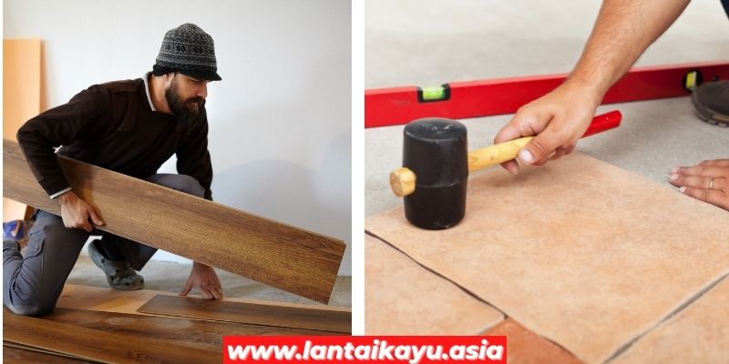 perbandingan lantai keramik vs parket kayu