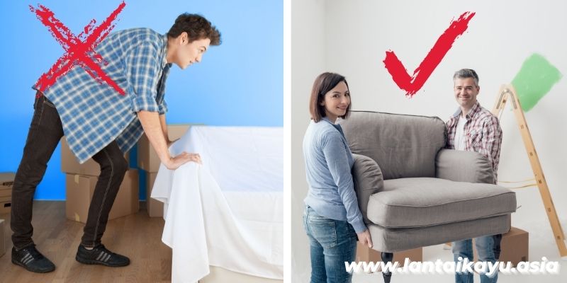 pemicu kerusakan pada parket kayu - terjadi goresan saat memindahkan furniture
