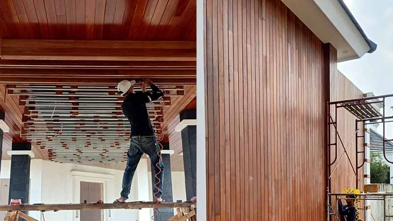 Plafond bengkirai