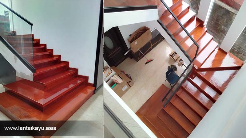 Portofolio Pemasangan Papan Tangga Kayu 60 Contoh pemasangan papan kayu tangga rumah