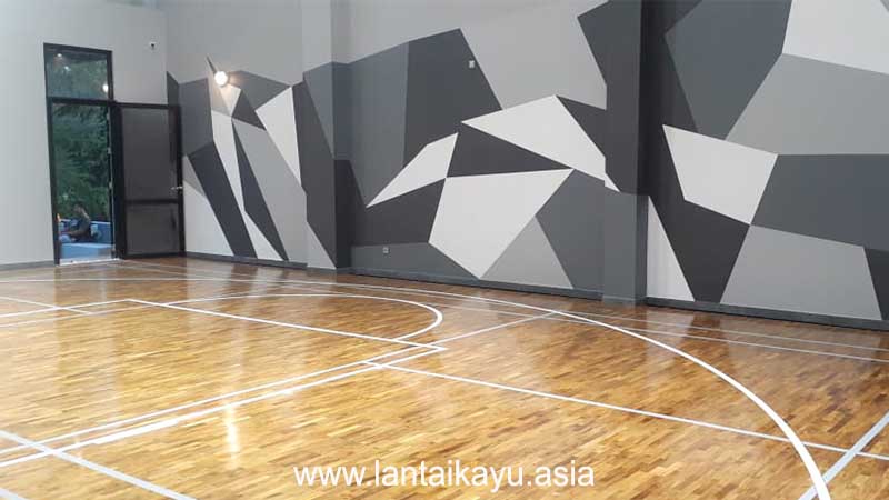 Lantai kayu Lapangan basket GMC arena cirebon 1