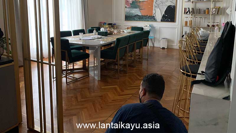 Tutorial Memasang Lantai Parket Kayu Solid Sampai Selesai 19 Tutorial memasang lantai kayu