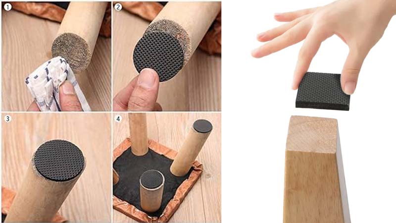 20 Cara membersihkan Lantai kayu agar Mengkilap 24 MEmberikan alas kaki furniture