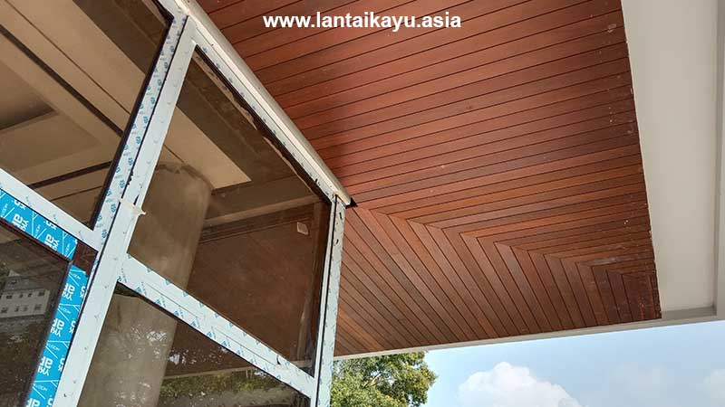 Jual PLafon kayu Bengkirai