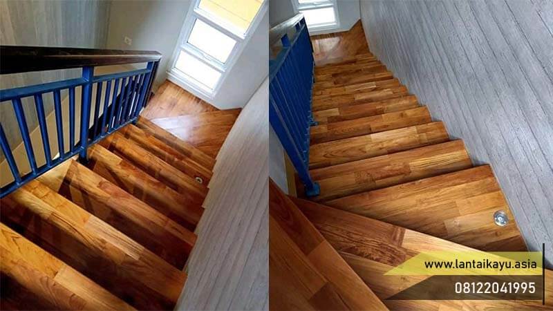 Parket Kayu Tangga Rumah. Contoh Dan Rekomendasi Product 21 Pemasangan parket lantai di area tangga