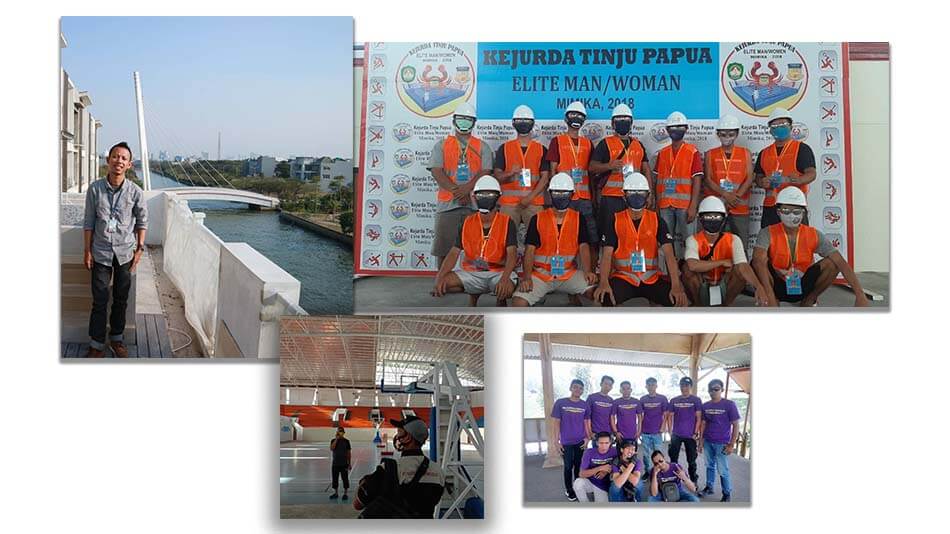 Project pemasangan lantai kayu asia