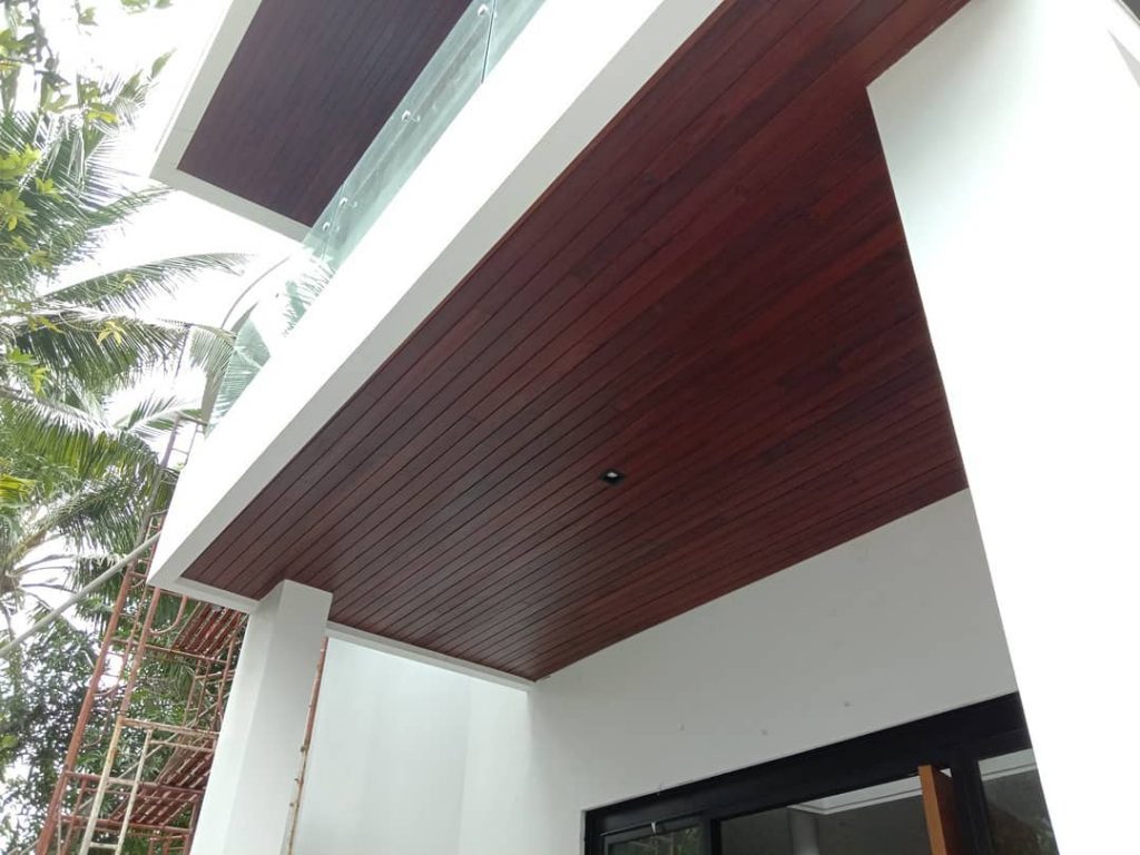 Project pemasangan plafon kayu