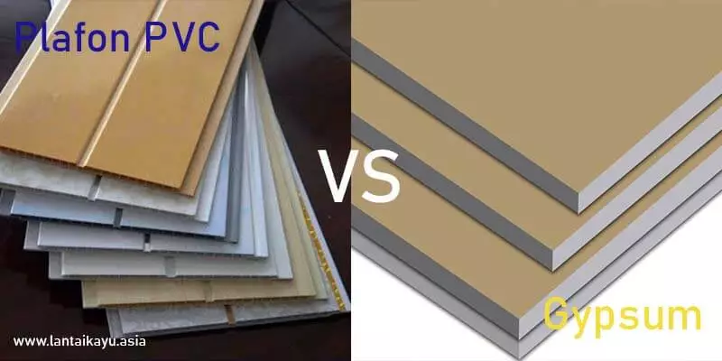 Perbandingan plafon PVC dan Gypsum