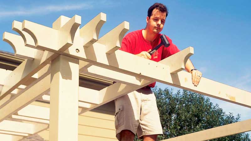 Cara Membuat Pergola Kayu Minimalis Untuk Halaman 23 membuat pergola kayu