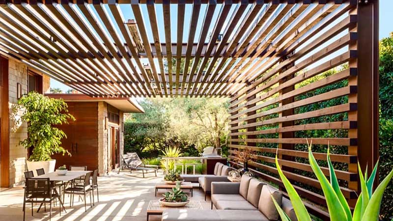 Cara Membuat Pergola Kayu Minimalis Untuk Halaman 19 pergola kayu 1