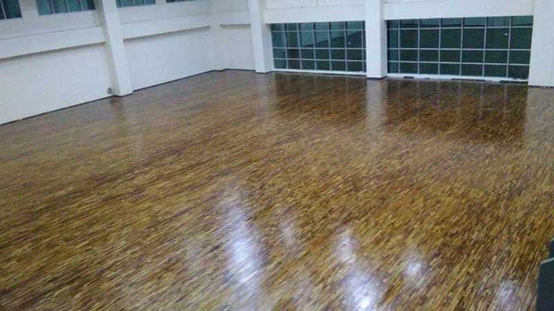 Konsep Lantai Kayu yang Diusung GOR Gedung KPK Jakarta 27 lantai kayu KPK