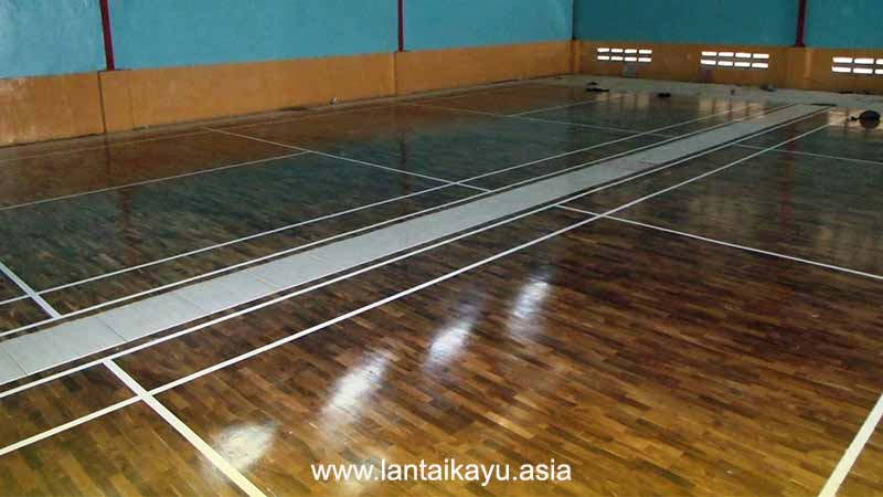 8 Proyek Lantai Kayu Di Lapangan Badminton & Jasa Pasang 24 lapangan badminton Galaxy Cikupa tangerang