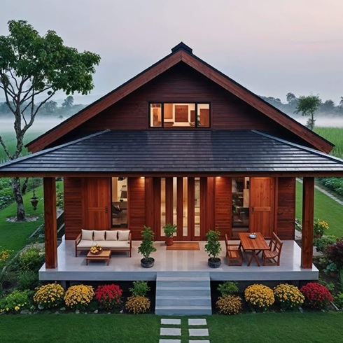 8 Model Teras Kayu Rumah Minimalis Dan Hangat 9 jual lantai kayu parket