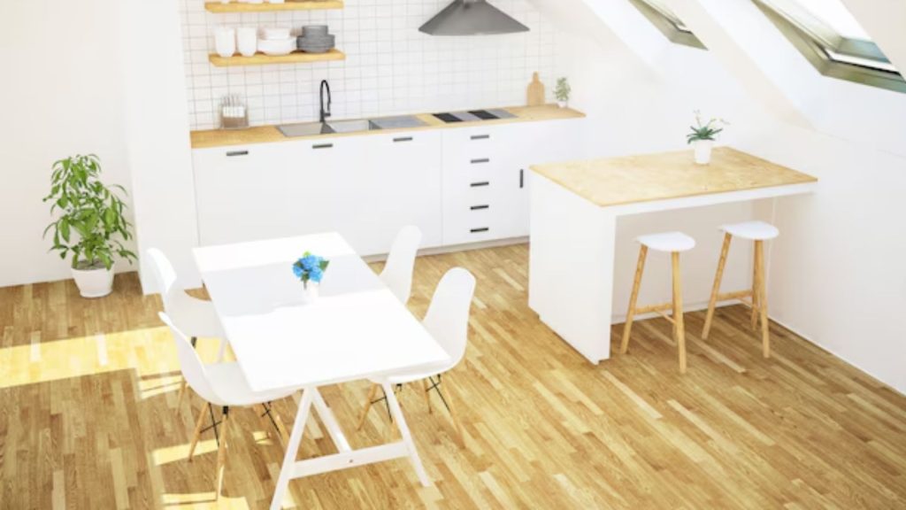 Lantai Dapur Nyaman & Estetik dengan Lantai Parket Kayu 56 jual lantai kayu parket