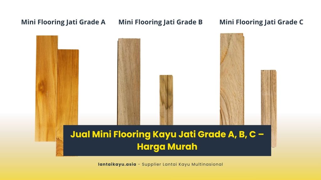 Jual Mini Flooring Kayu Jati Grade A, B, C – Harga Murah 24 jual lantai kayu parket