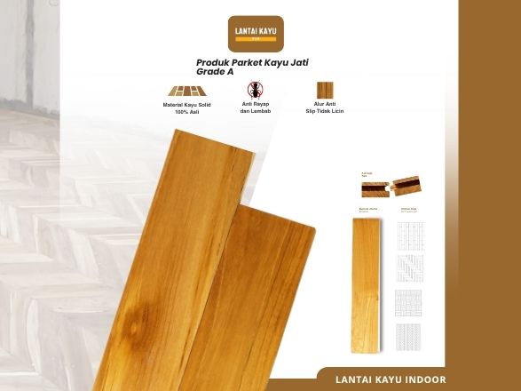 Jual Mini Flooring Kayu Jati Grade A, B, C – Harga Murah 3 Mini flooring jati grade a