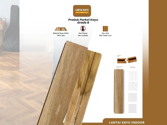 Jual Mini Flooring Kayu Jati Grade A, B, C – Harga Murah 4 Mini flooring jati grade b
