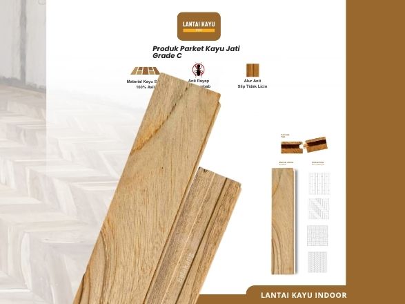 Jual Mini Flooring Kayu Jati Grade A, B, C – Harga Murah 5 Mini flooring jati grade c