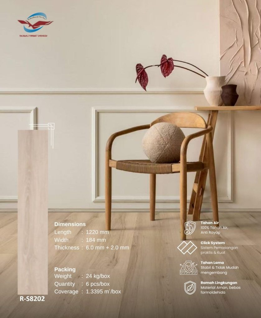 Lantai SPC Rajawali Parquet Model R-S8202
