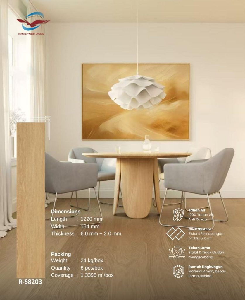 Lantai SPC Rajawali Parquet Model R-S8203