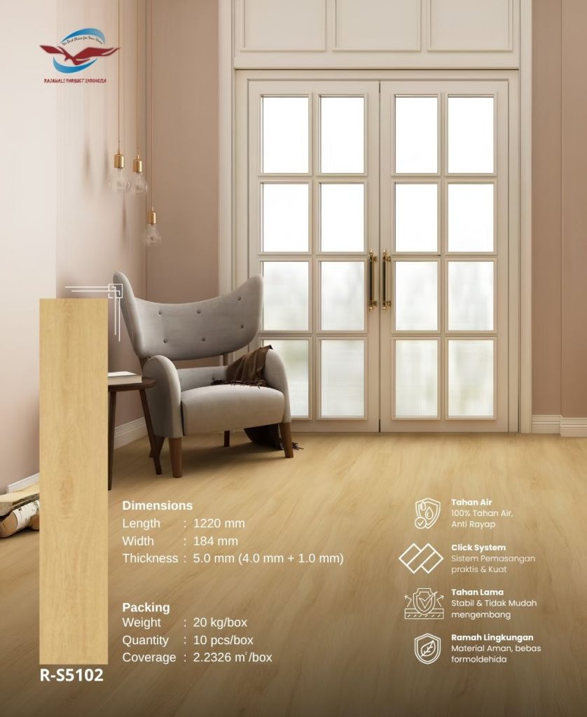 Lantai SPC Rajawali Parquet Model R-S5102
