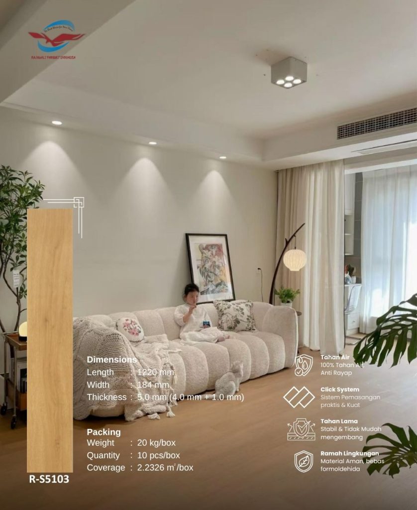 Lantai SPC Rajawali Parquet Model R-S5103