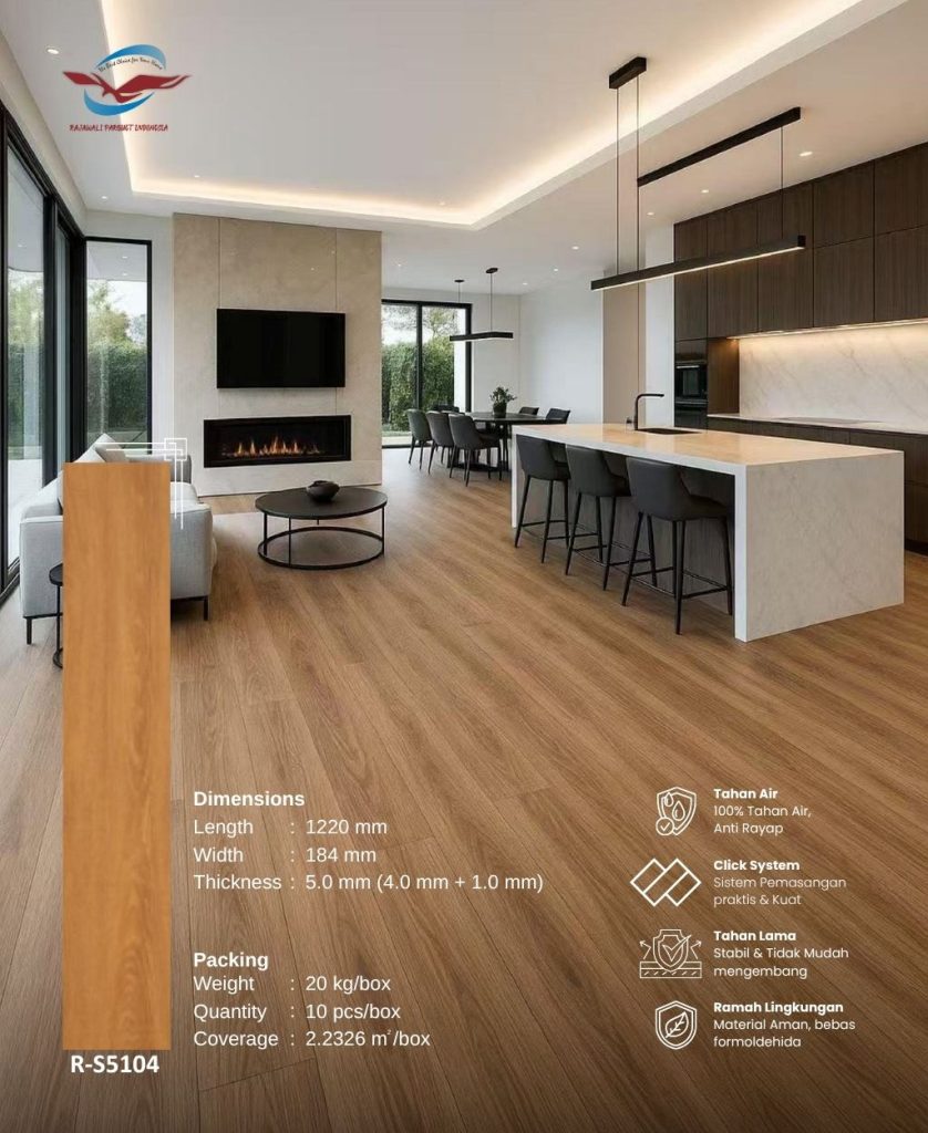 Lantai SPC Rajawali Parquet Model R-S5104