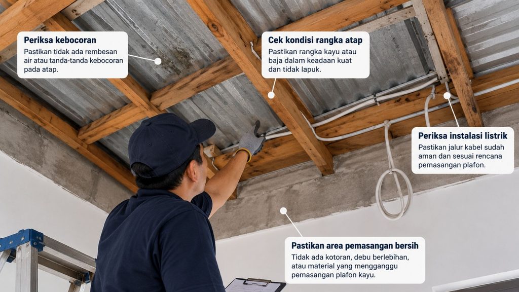 Cara Memasang Plafon Kayu dengan Rapi dan Kokoh 20 cara memasang plafon kayu