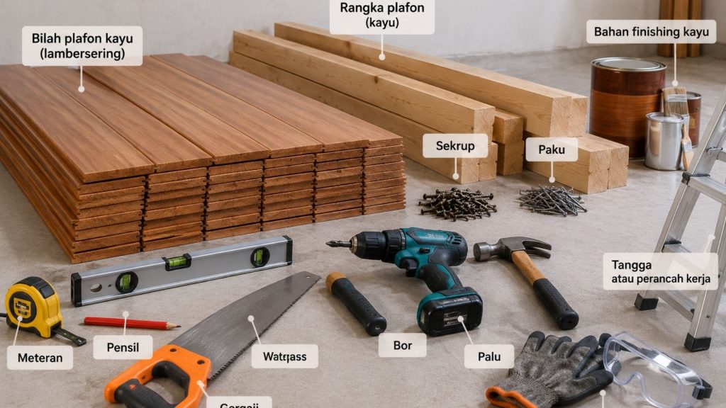 Cara Memasang Plafon Kayu dengan Rapi dan Kokoh 19 cara memasang plafon kayu