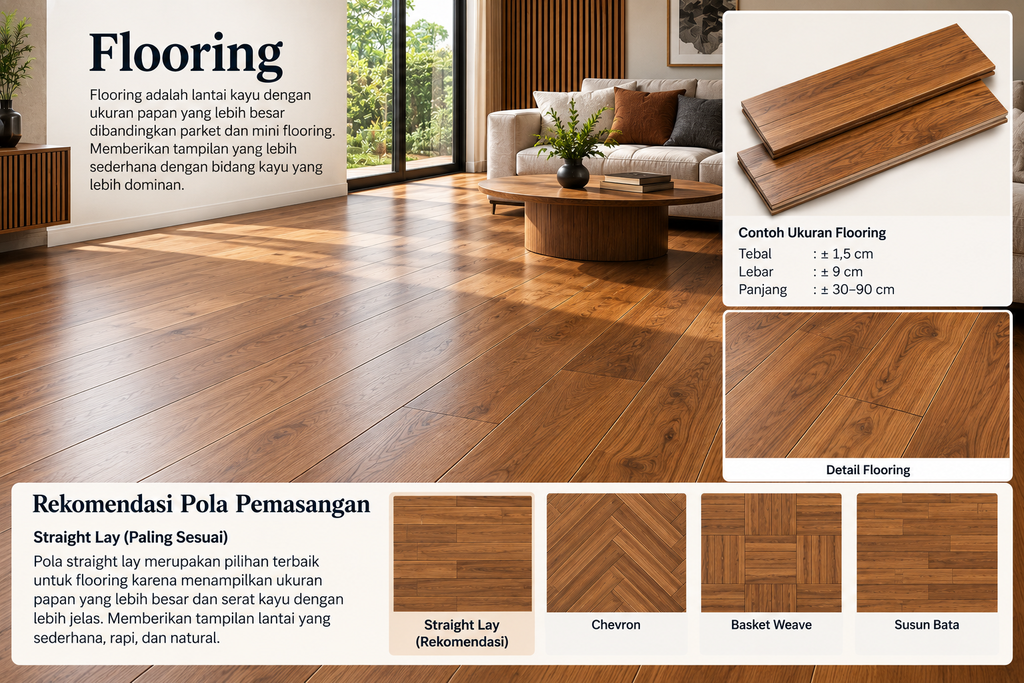 Mengenal Istilah Parket, Mini Flooring Dan Flooring 24 jual lantai kayu parket
